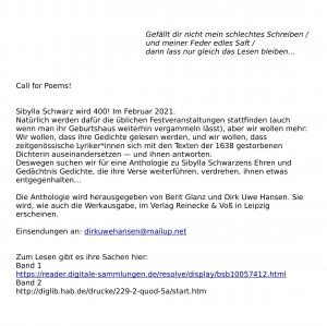 Call for Poems zu Sappho, bitte Bild herunterladen